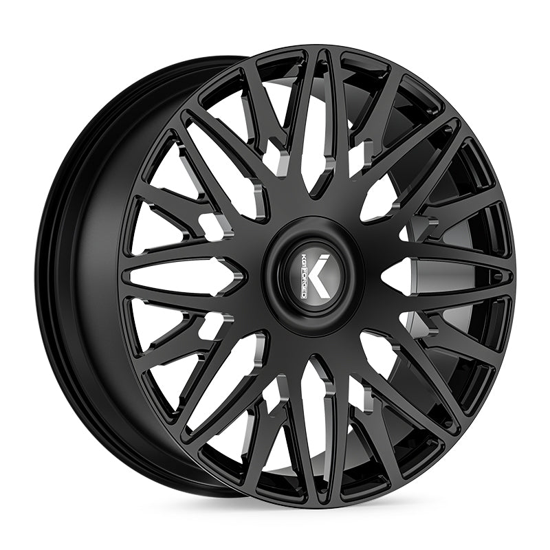 KG1 Forged KL039 Trident 24x10 Gloss Black 20mm ET 71.5mm CB 5x115