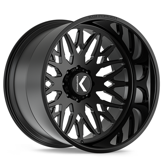 KG1 Forged KC014 Trident 22x10 Gloss Black -24mm ET 124.3mm CB 8x180