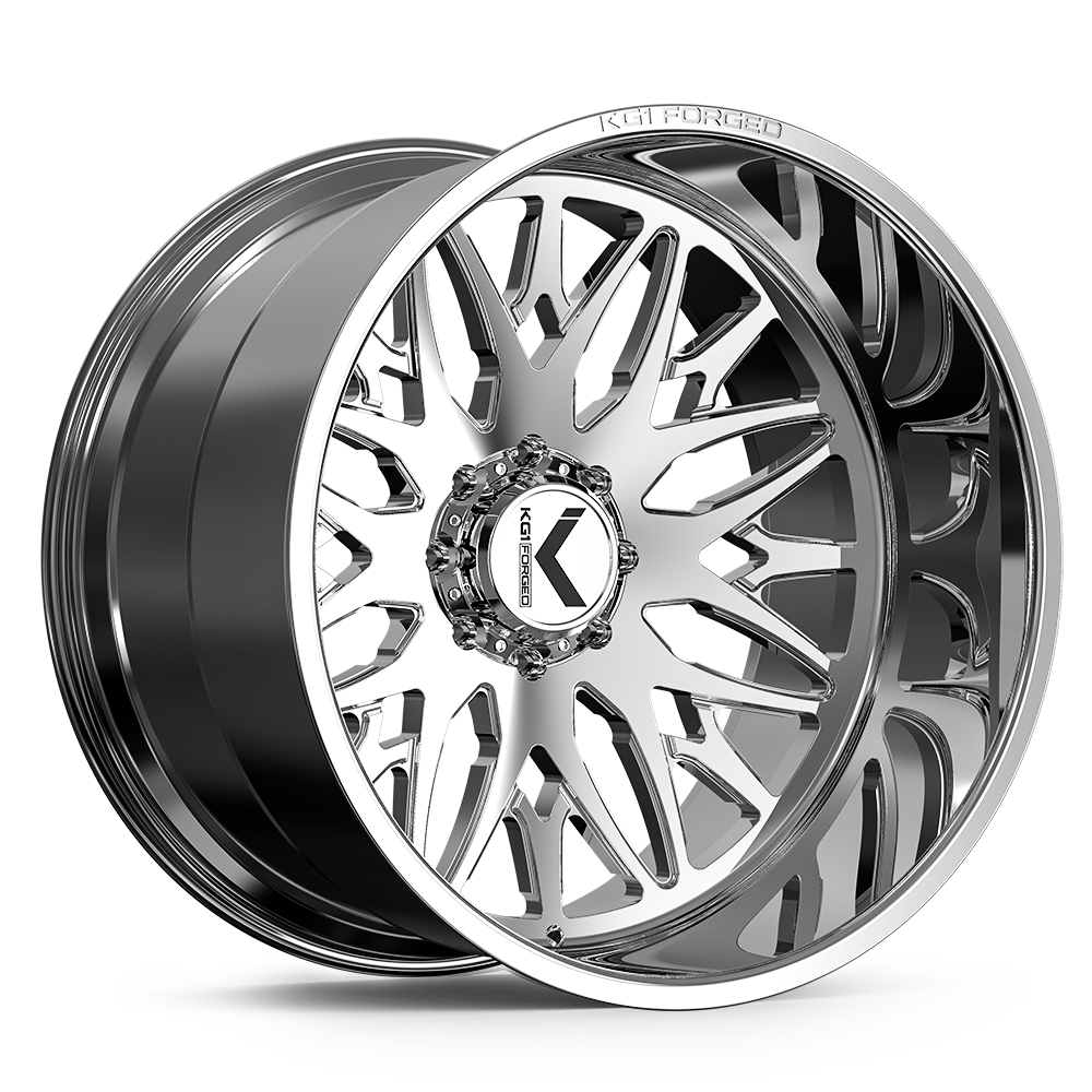 KG1 Forged KC014 Trident 22x10 Polished -24mm ET 124.1mm CB 8x180