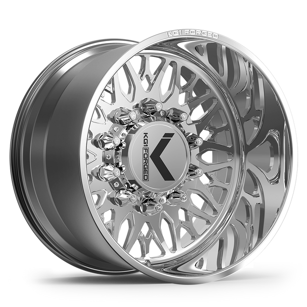 KG1 Forged KD039-S Trident 22x12 Polished -44mm ET 122.1mm CB 8x165.1