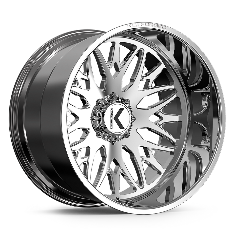 KG1 Forged KC014 Trident 28x16 Polished -101mm ET 125.1mm CB 8x170