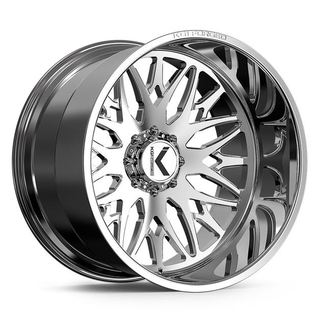 KG1 Forged KC014 Trident 28x16 Polished -101mm ET 125.1mm CB 8x170