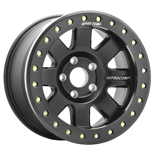 Pro Comp Alloys PA075 Trilogy R Race 17x9 Satin Black Milled -6mm ET Custom CB 5x127
