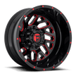Fuel Wheels D656 Triton Dually-Rear Outer 20x8.25 Gloss Black w/Red Tinted Clear -240mm ET 121.5mm CB 8x165.1