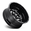 Fuel Wheels D581 Triton Dually-Rear Outer 20x8.25 Gloss Black Milled -240mm ET 121.5mm CB 8x165.1
