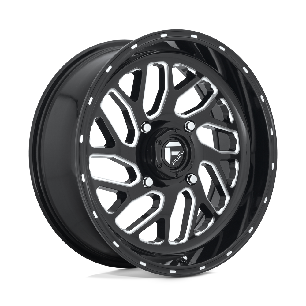 Fuel Wheels D581 Triton UTV 16x7 Gloss Black Milled 13mm ET 132mm CB 4x156