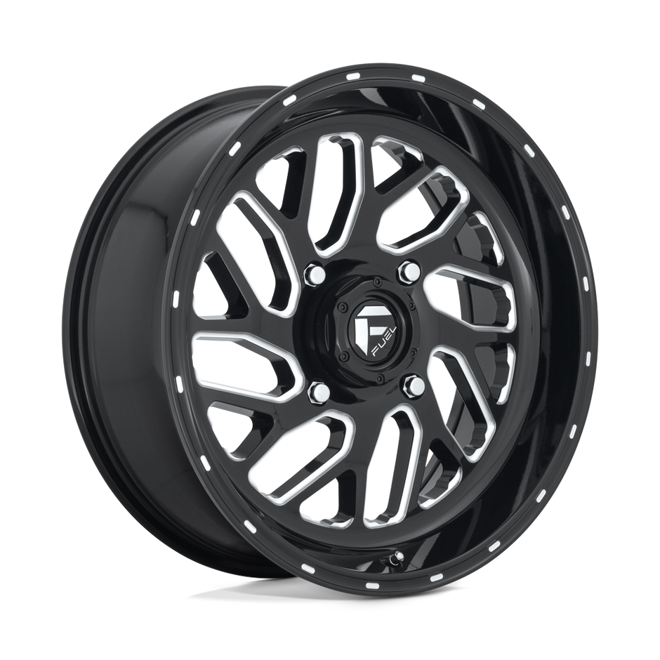 Fuel Wheels D581 Triton UTV 16x7 Gloss Black Milled 13mm ET 132mm CB 4x156