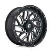 Fuel Wheels D581 Triton UTV 16x7 Gloss Black Milled 13mm ET 132mm CB 4x156