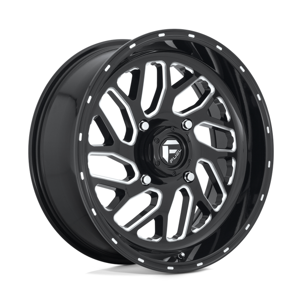 Fuel Wheels D581 Triton UTV 16x7 Gloss Black Milled 13mm ET 132mm CB 4x156