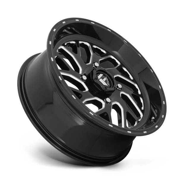 Fuel Wheels D581 Triton UTV 16x7 Gloss Black Milled 13mm ET 132mm CB 4x156