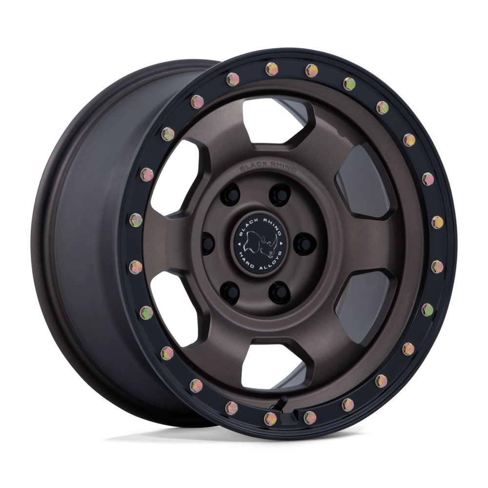 Black Rhino Hard Alloys BR029 Trooper 17x8.5 Burnt Bronze w/Matte Black Lip 25mm ET 71.6mm CB 5x130