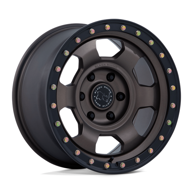 Black Rhino Hard Alloys BR029 Trooper 17x8.5 Burnt Bronze w/Matte Black Lip 25mm ET 71.6mm CB 5x130