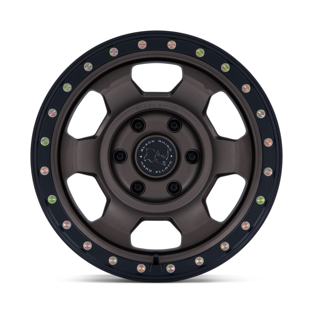 Black Rhino Hard Alloys BR029 Trooper 17x8.5 Burnt Bronze w/Matte Black Lip 25mm ET 71.6mm CB 5x130