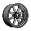 Fuel Wheels D552 Trophy 17x8.5 Matte Gunmetal w/Black Bead Ring -6mm ET 78.1mm CB 5x127