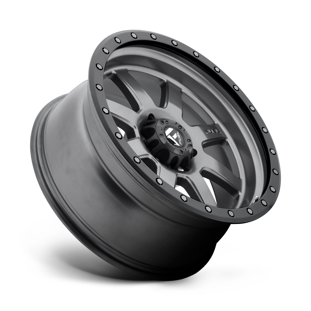 Fuel Wheels D552 Trophy 17x8.5 Matte Gunmetal w/Black Bead Ring -6mm ET 78.1mm CB 5x127