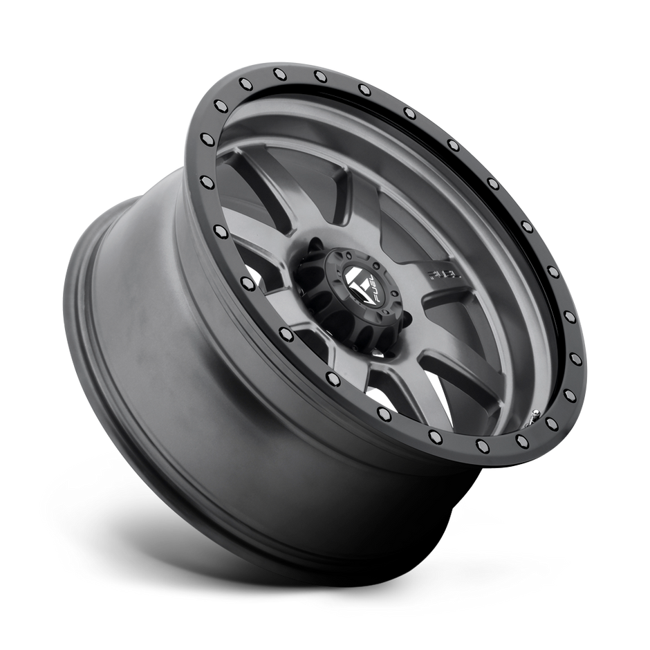 Fuel Wheels D552 Trophy 17x8.5 Matte Gunmetal w/Black Bead Ring -6mm ET 78.1mm CB 5x127