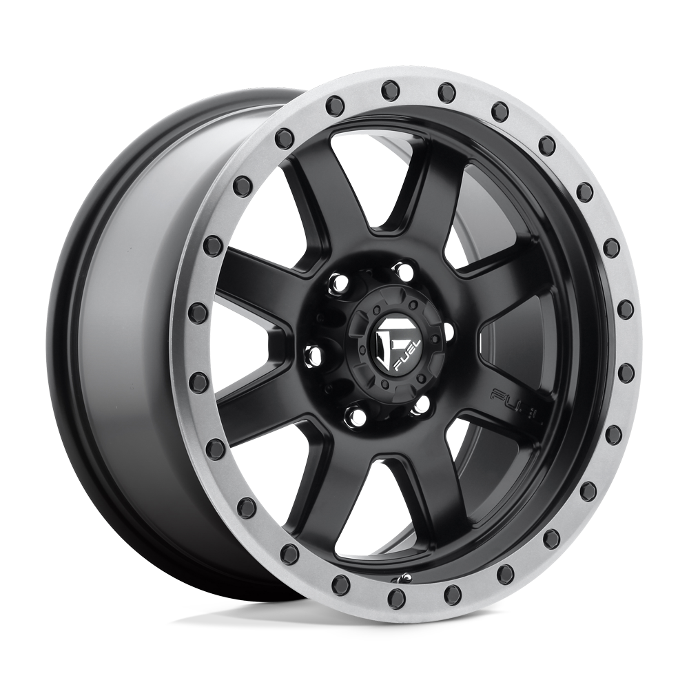 Fuel Wheels D551 Trophy 17x8.5 Matte Black w/Gunmetal Ring 13mm ET Custom CB 5x150
