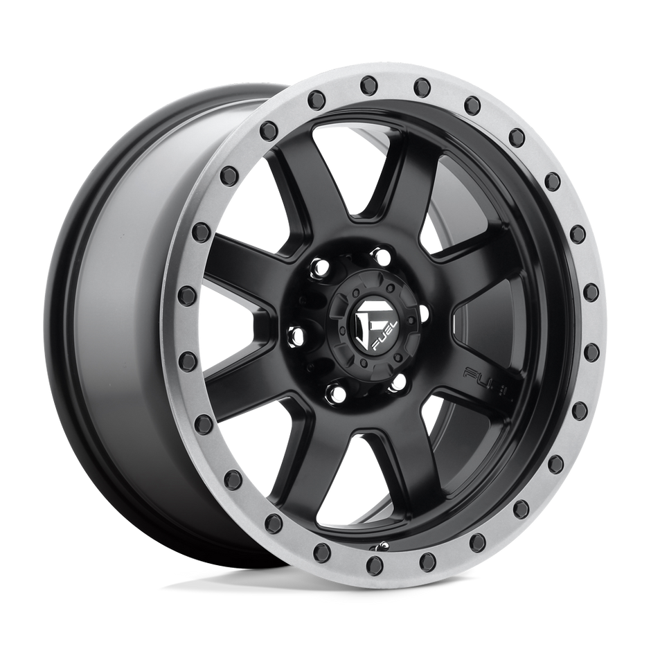Fuel Wheels D551 Trophy 17x8.5 Matte Black w/Gunmetal Ring 13mm ET Custom CB 5x150