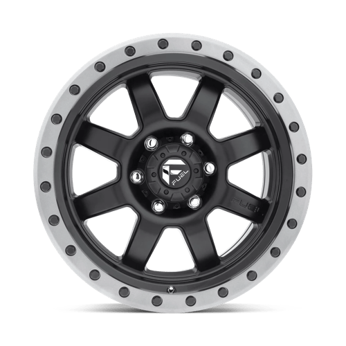 Fuel Wheels D551 Trophy 17x8.5 Matte Black w/Gunmetal Ring 13mm ET Custom CB 5x150
