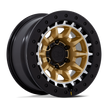 Black Rhino Hard Alloys BR016 Tusk 17x8.5 Matte Gold w/Machined Ring 0mm ET 71.5mm CB 5x127
