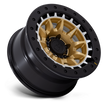 Black Rhino Hard Alloys BR016 Tusk 17x8.5 Matte Gold w/Machined Ring 0mm ET 71.5mm CB 5x127