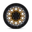 Black Rhino Hard Alloys BR016 Tusk 17x8.5 Matte Gold w/Machined Ring 0mm ET 71.5mm CB 5x127