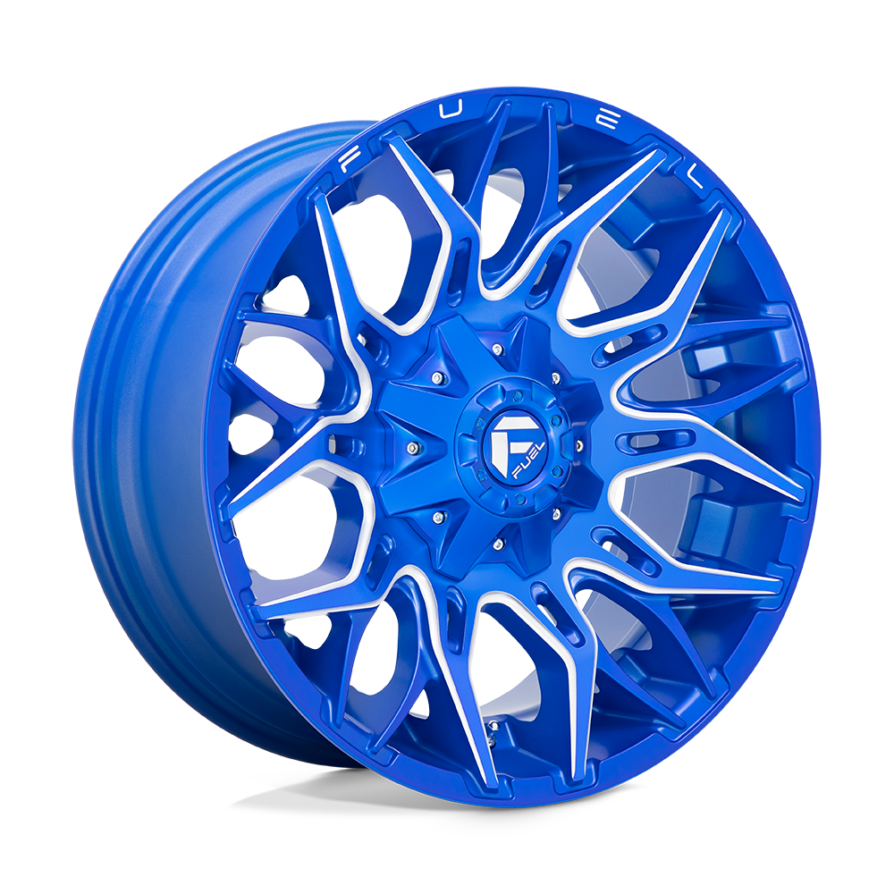 Fuel Wheels D770 Twitch 20x10 Anodized Blue Milled -18mm ET 125.1mm CB 8x170