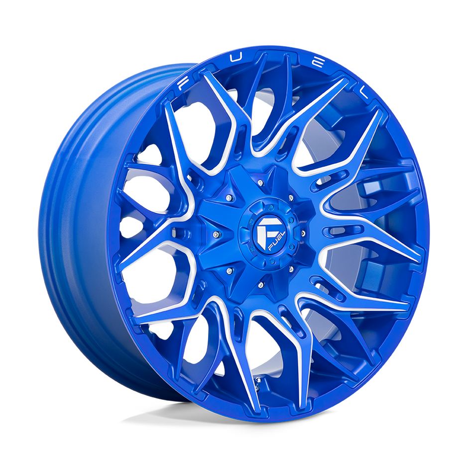 Fuel Wheels D770 Twitch 20x10 Anodized Blue Milled -18mm ET 125.1mm CB 8x170