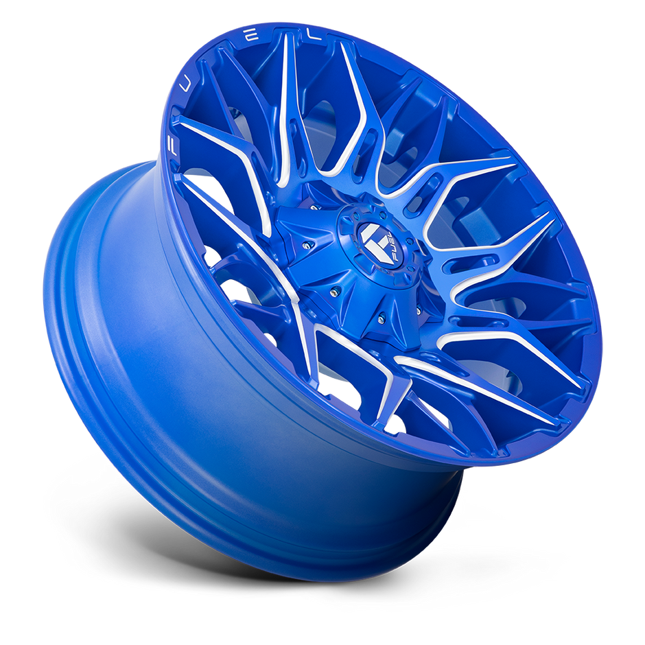 Fuel Wheels D770 Twitch 20x10 Anodized Blue Milled -18mm ET 125.1mm CB 8x170