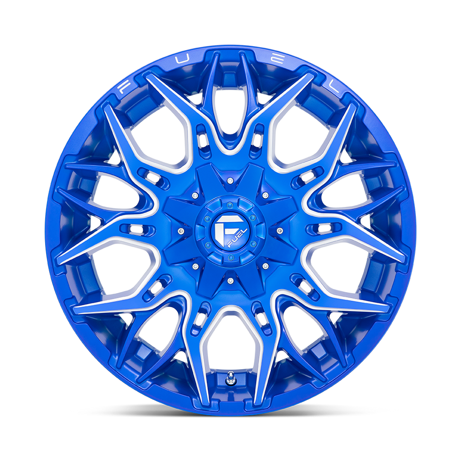Fuel Wheels D770 Twitch 20x10 Anodized Blue Milled -18mm ET 125.1mm CB 8x170