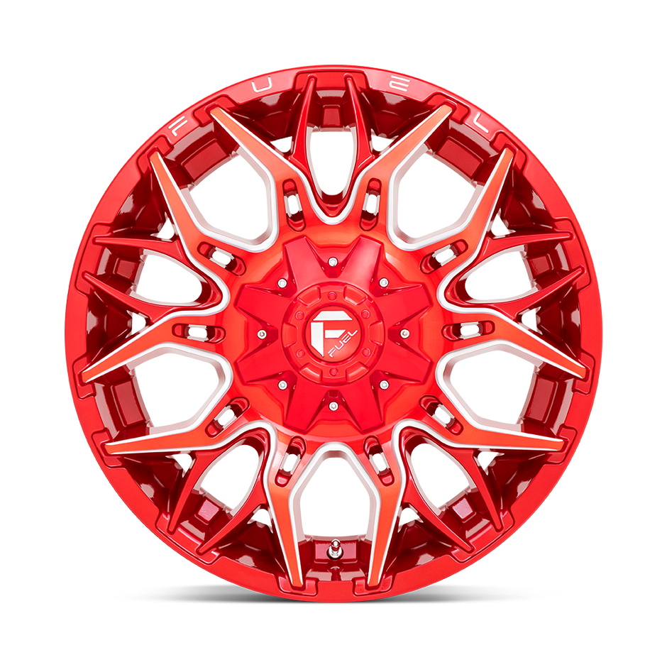 Fuel Wheels D771 Twitch 20x10 Candy Red Milled -18mm ET 125.1mm CB 8x170