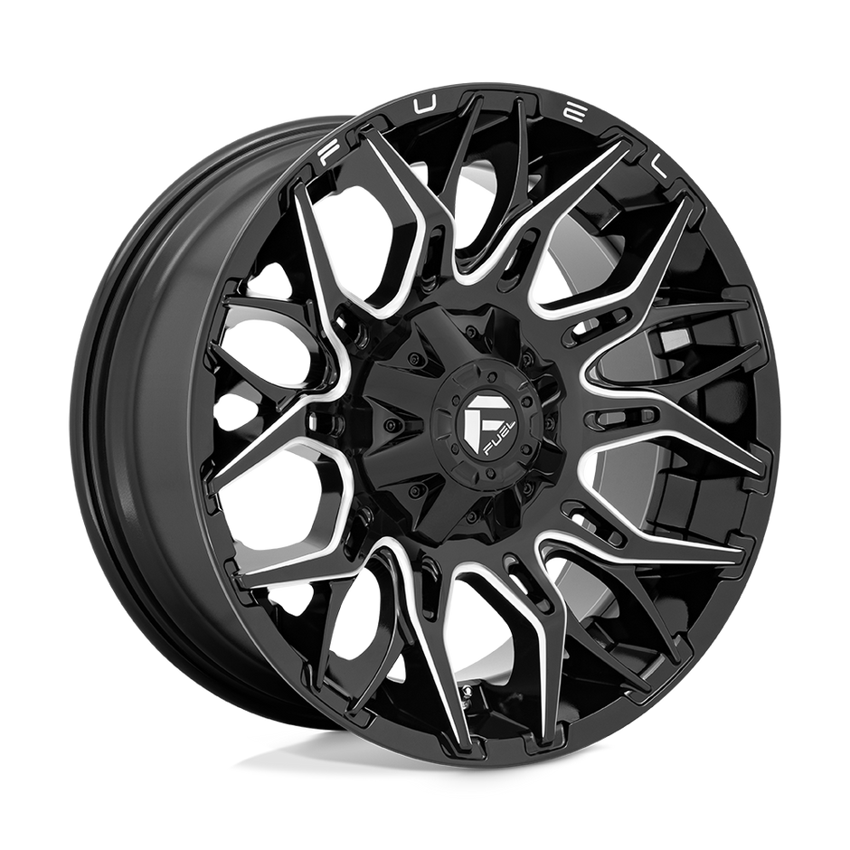 Fuel Wheels D769 Twitch 20x10 Glossy Black Milled -18mm ET 125.1mm CB 8x170