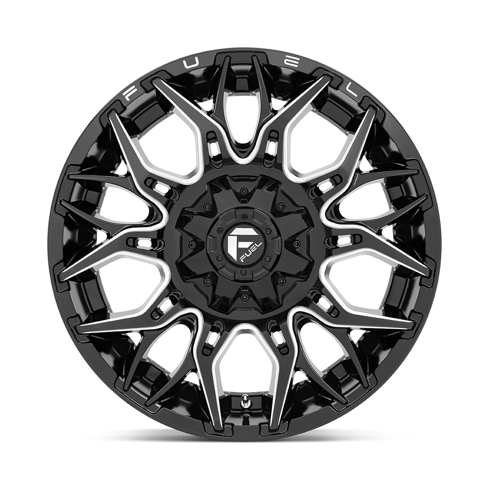 Fuel Wheels D769 Twitch 20x10 Glossy Black Milled -18mm ET 125.1mm CB 8x170
