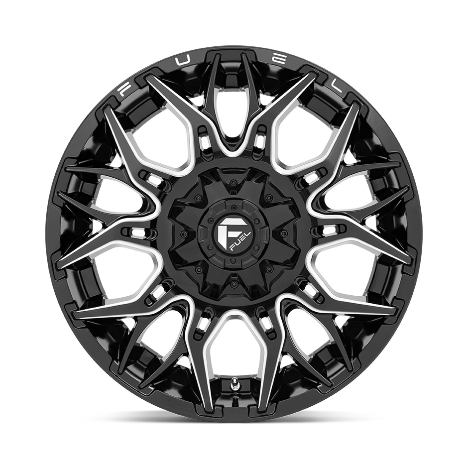 Fuel Wheels D769 Twitch 20x10 Glossy Black Milled -18mm ET 125.1mm CB 8x170