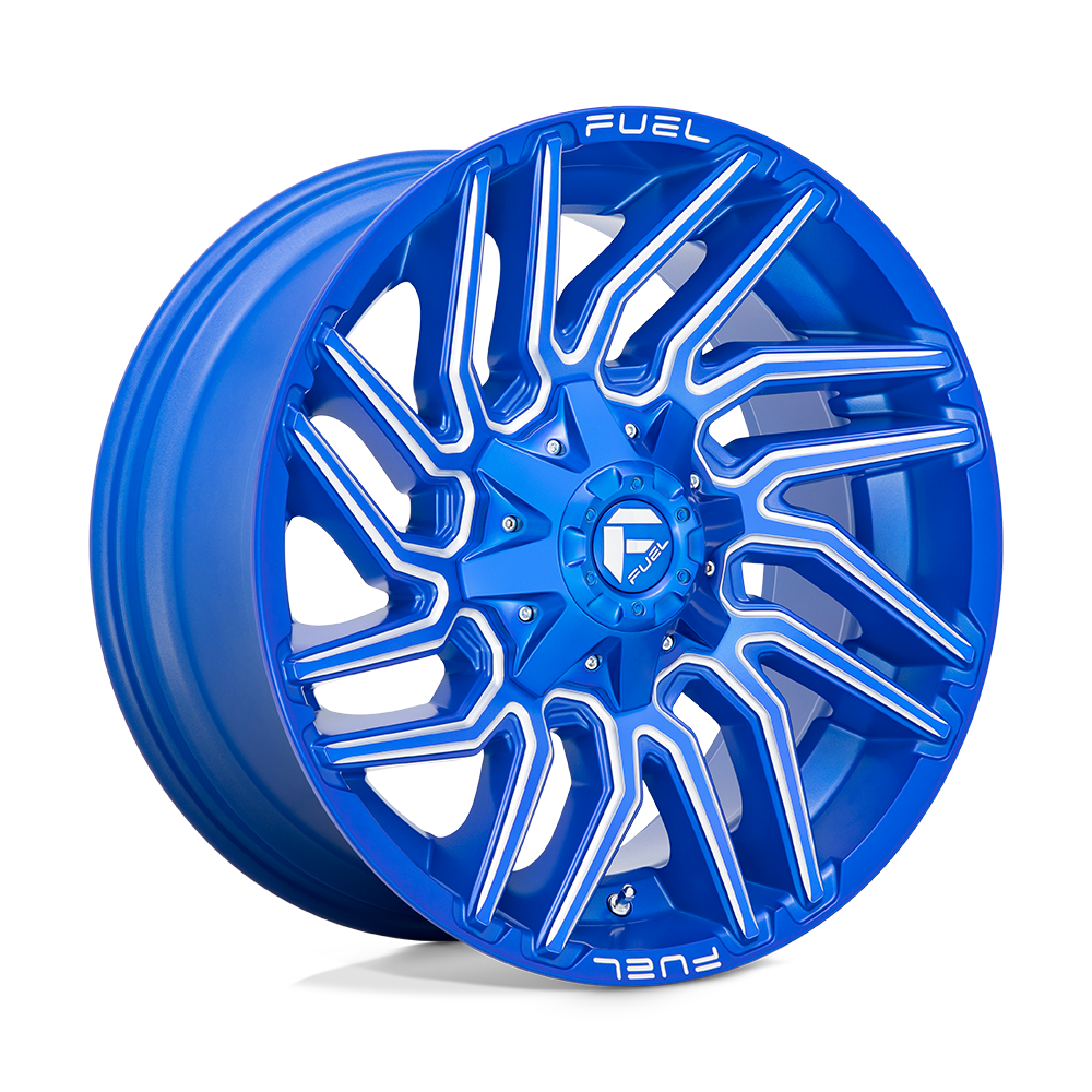 Fuel Wheels D774 Typhoon 20x10 Anodized Blue Milled -18mm ET 125.1mm CB 8x170