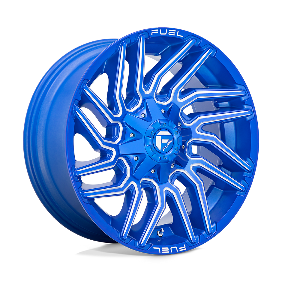 Fuel Wheels D774 Typhoon 20x10 Anodized Blue Milled -18mm ET 125.1mm CB 8x170
