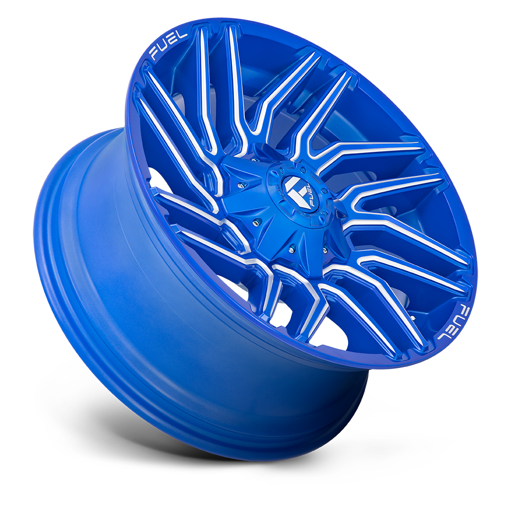 Fuel Wheels D774 Typhoon 20x10 Anodized Blue Milled -18mm ET 125.1mm CB 8x170