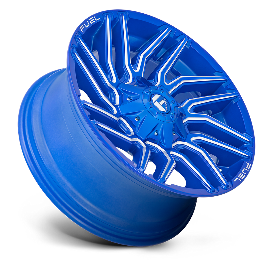 Fuel Wheels D774 Typhoon 20x10 Anodized Blue Milled -18mm ET 125.1mm CB 8x170