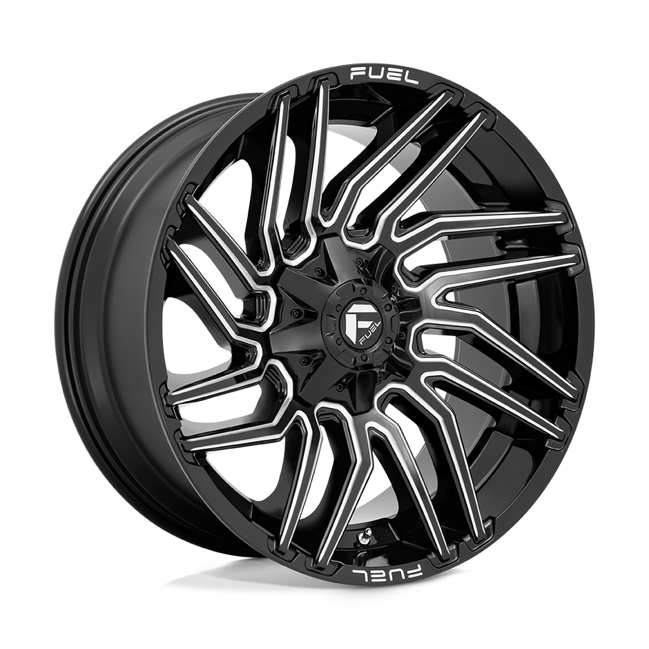 Fuel Wheels D773 Typhoon 20x10 Gloss Black Milled -18mm ET 124.2mm CB 8x180