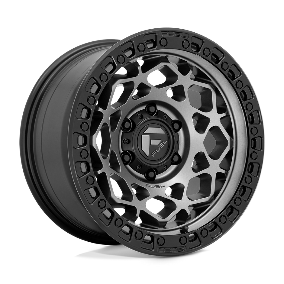 Fuel Wheels D784 Unit 17x9 Gunmetal w/Matte Black Ring 1mm ET 66.9mm CB 6x120
