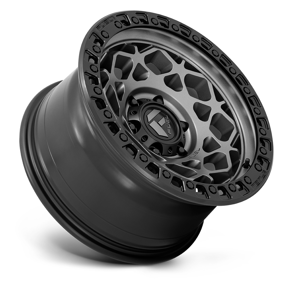 Fuel Wheels D784 Unit 17x9 Gunmetal w/Matte Black Ring 1mm ET 66.9mm CB 6x120