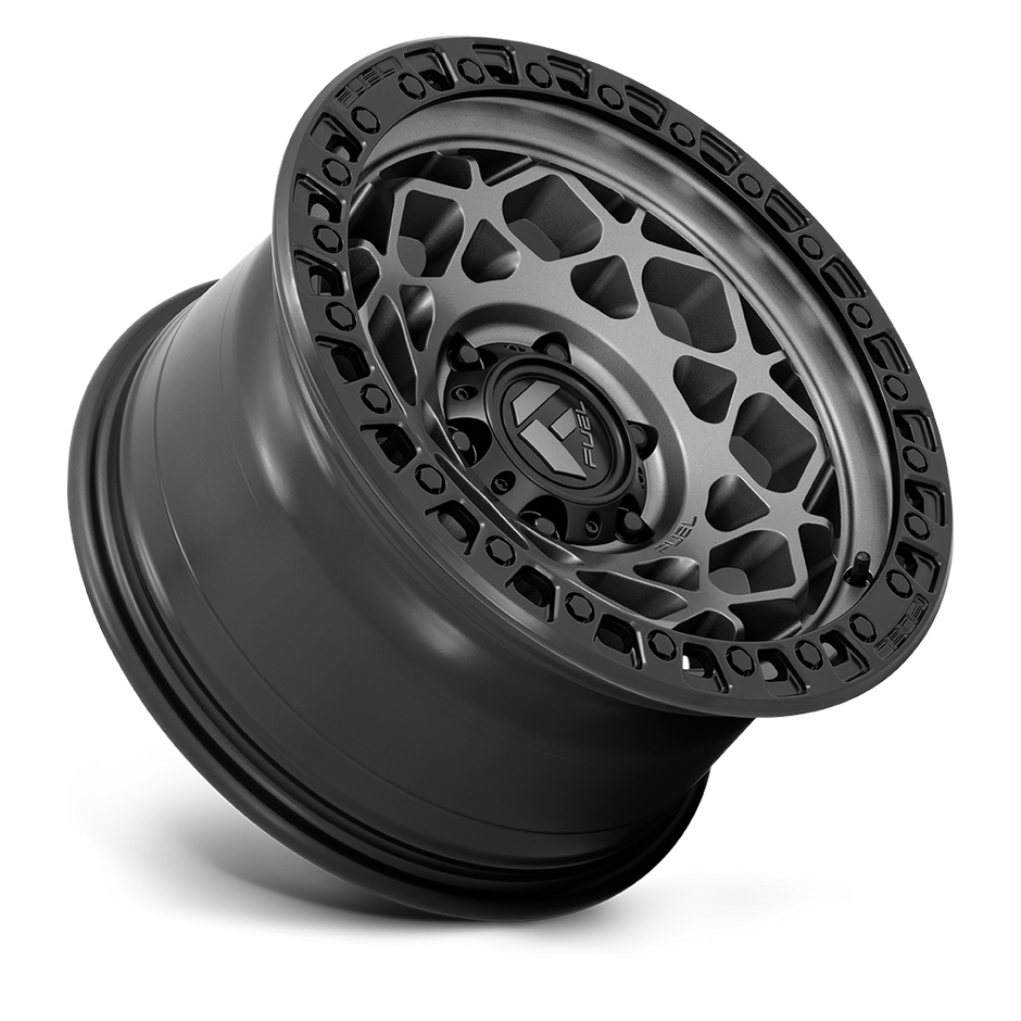 Fuel Wheels D784 Unit 17x9 Gunmetal w/Matte Black Ring 1mm ET 66.9mm CB 6x120