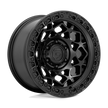 Fuel Wheels D786 Unit 17x9 Matte Black w/Matte Black Ring -12mm ET 71.5mm CB 5x127