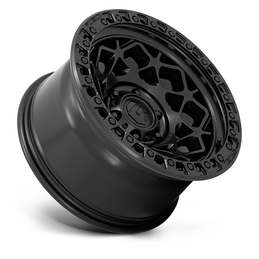 Fuel Wheels D786 Unit 17x9 Matte Black w/Matte Black Ring -12mm ET 71.5mm CB 5x127