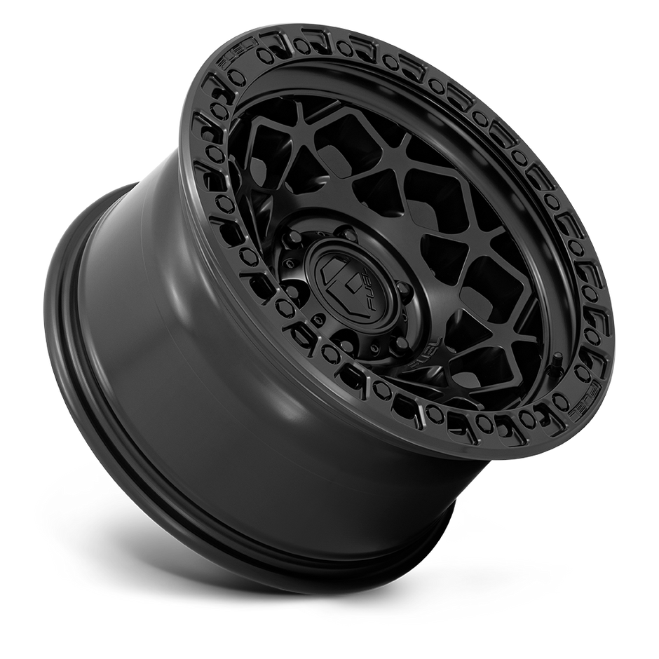 Fuel Wheels D786 Unit 17x9 Matte Black w/Matte Black Ring -12mm ET 71.5mm CB 5x127