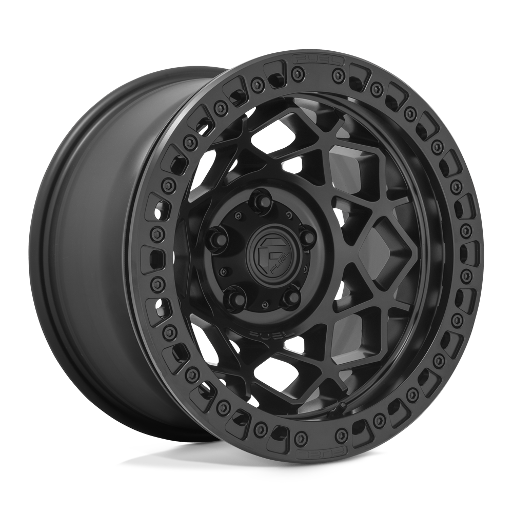 Fuel Wheels D120 Unit Beadlock 17x9 Blackout -15mm ET 71.5mm CB 5x127