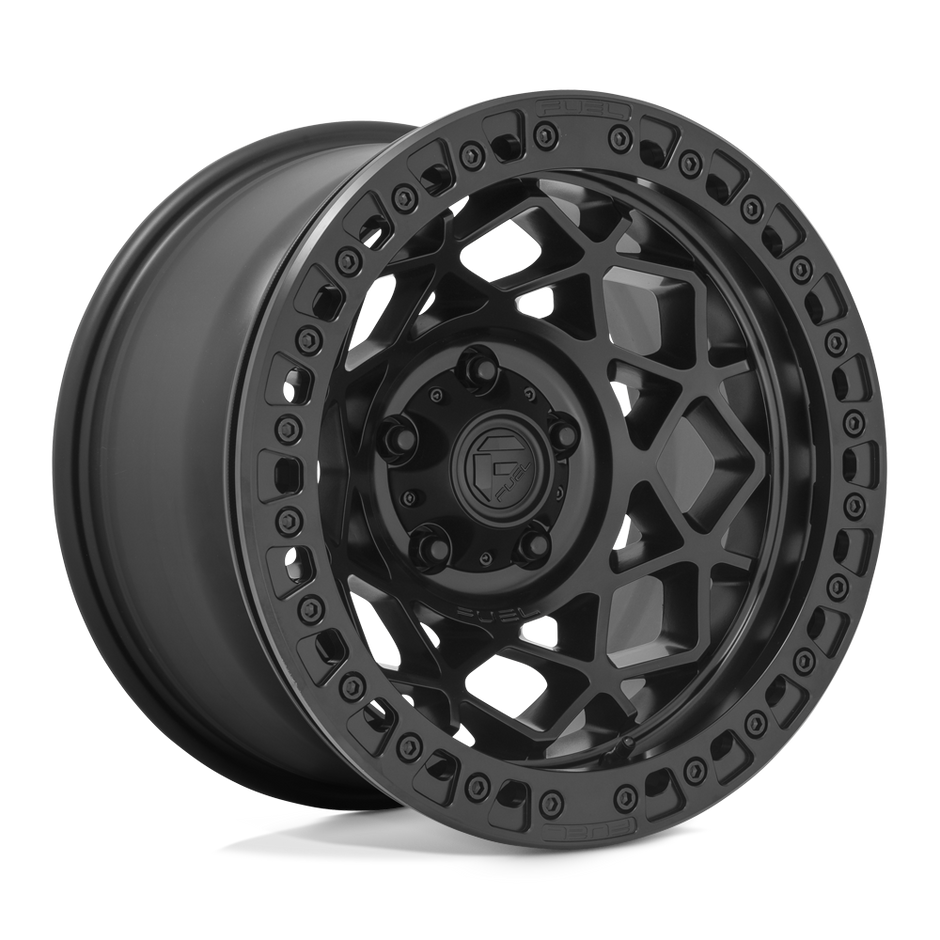 Fuel Wheels D120 Unit Beadlock 17x9 Blackout -15mm ET 71.5mm CB 5x127