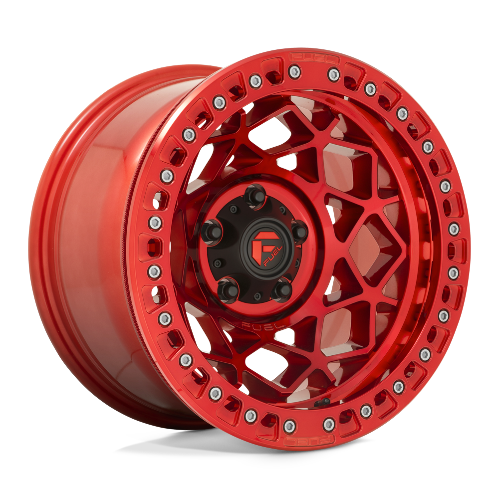 Fuel Wheels D121 Unit Beadlock 17x9 Candy Red -15mm ET 71.5mm CB 5x127