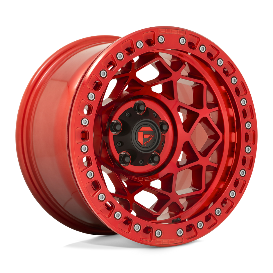 Fuel Wheels D121 Unit Beadlock 17x9 Candy Red -15mm ET 71.5mm CB 5x127