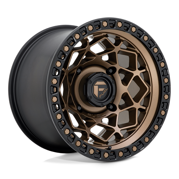 Fuel Wheels D785 Unit UTV 15x10 Bronze W/Matte Black Ring 0mm ET 132mm CB 4x156